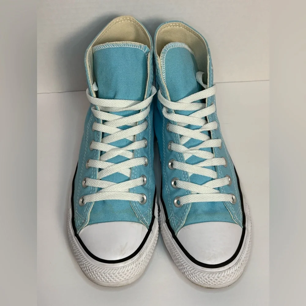 Converse Chuck Taylor All Star High Top Sneakers Blue Canvas Women’s 9 Men’s 7 - Picture 2 of 9
